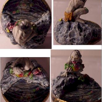 LoTR Painting Contest Golum with a fish by roguetrader