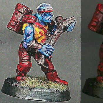 Plague Zombie (actually a Tzeentch Mutant) by butchcatsidy