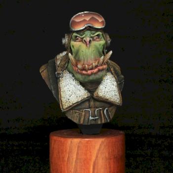 Orc Pilot bust by matt_varnish