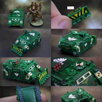 Rhino Angeles Oscuros (microminiatura de papel) by pesadilla