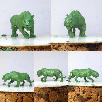 Tiger Miniature. 22mm to top of shoulders. by philhynes