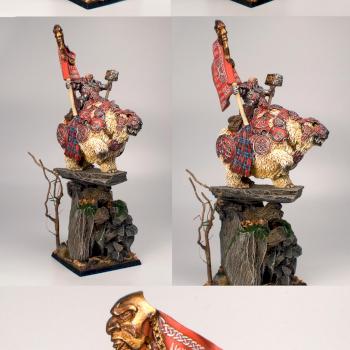 Dwarf general on war bear by Adv