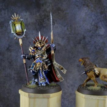 Lord Veritant and Gryph-cat by Grey Seer
