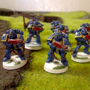 Ultramarine tactical squad by iglitchhalo2
