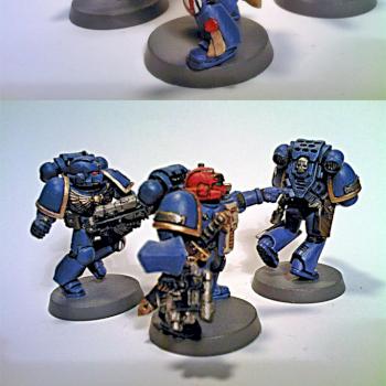 Medusa V Ultramarines Squad by jwave