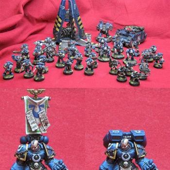 Ultramarines 2nd Company Attack Force by winterdyne
