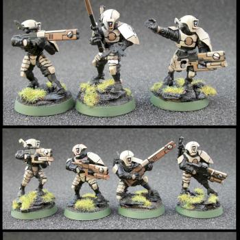 Tau Firewarrior Squad 2 by rumplemaster