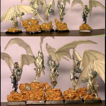 Harpies - from metal Daemonettes by SunHunter