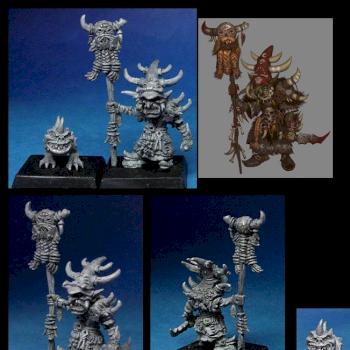 Goblin ahd squig (28 mm) by Chasm Keeper