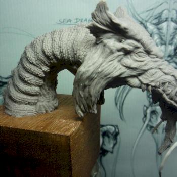 old dragon bust by uman E.T.
