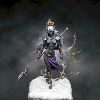 Luaayne the Drow Sorceress by Samuedio