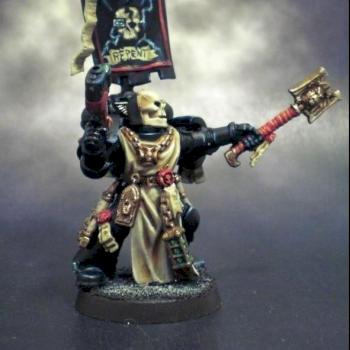 Imperial Fists chaplain by Achosyte