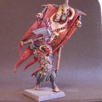 Beastmen Limimited Edition Battle Stendard Bearer by PMshowcase