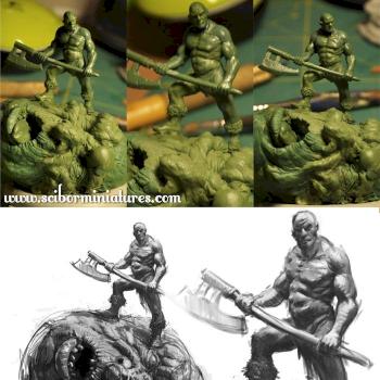 Giant Slayer work in progress by Scibor