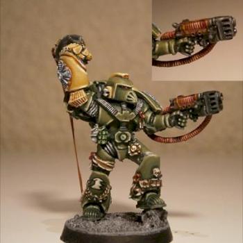 Space Marine Captain (25th Anniversary Edition) Raptor Chapter by Treveron