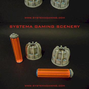 BASE-0 Power Generators - MDF laser cut terrain by SystemaGamingScenery