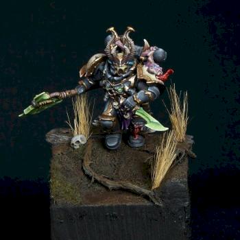 Chaos Space Marine Aspiring Champion by UnlimitedColours