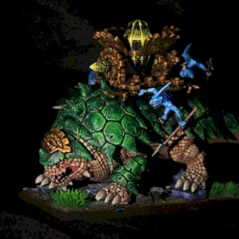 Lizardmen Bastiladon with Solar Engine by Czopsquad