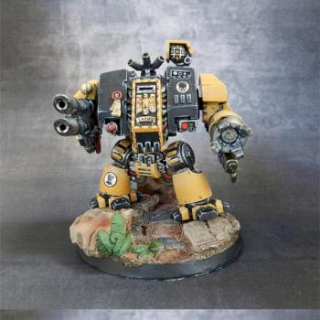Warhammer 40k - Imperial fists dreadnought by patttttry85