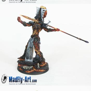 Eldar Avatar with Spear by MadFlyArtStudio