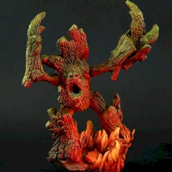 Treeman in fire by rene
