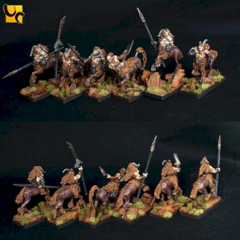 Beastmen Centigor Herd by UnlimitedColours