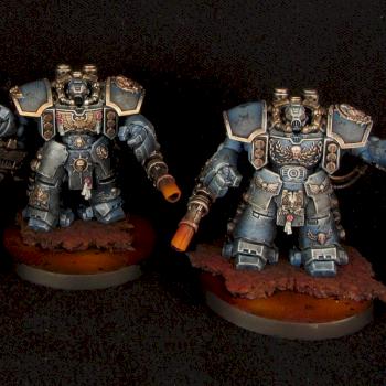 Space Marines Centurion Devastator Squad by medows
