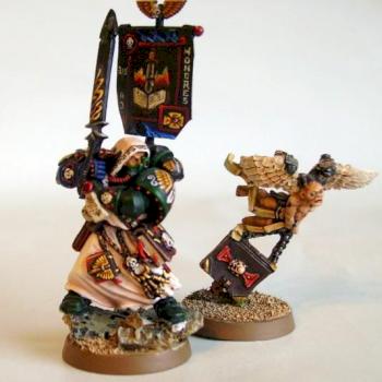 ezkiel archiviste dark angel avec familier by PATOUZE
