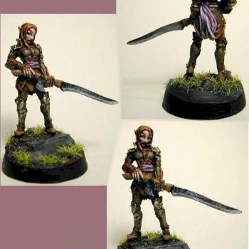 elf w 2 handed sword by ALizardInCrimson
