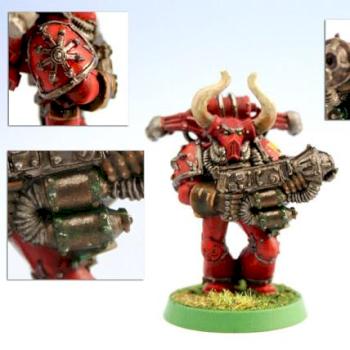 Word Bearers Chaos Marine w/flamer by Russ