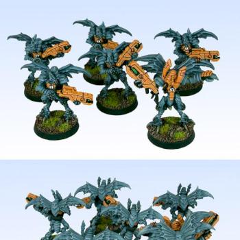 Tau Vespid Squad by Brokenblade