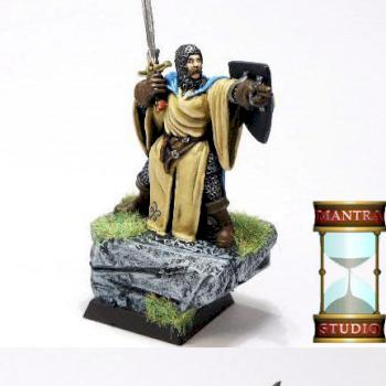 WARHAMMER BRETONNIA Hero on foot (Reaper) by LaurelinM