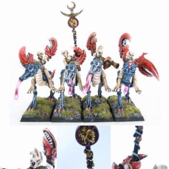 Daemonettes on Slaanesh Steeds by Leo