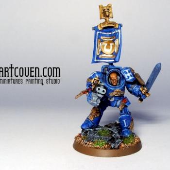 Ultramarines Terminator Sergeant by artcoven