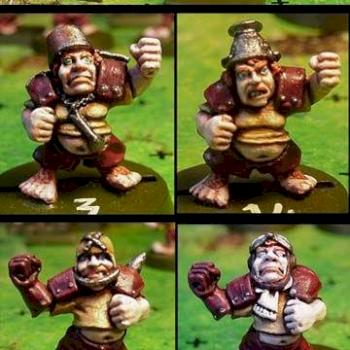 Bloodbowl Halfling Team by Celthulhu