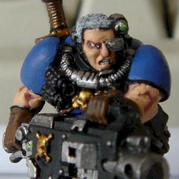 space marine scout with heavy bolter by InquistitorGraham