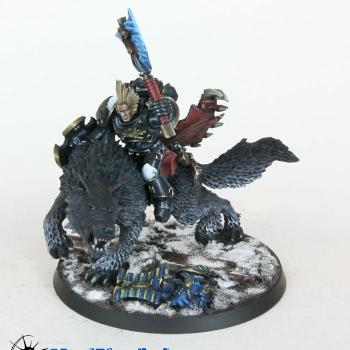 Wolf Lord on Thunderwolf (Black Style) by MadFlyArtStudio