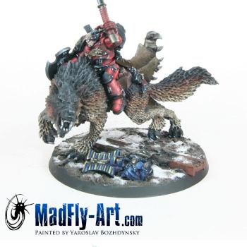 Wolf Lord on Thunderwolf (Red Style) by MadFlyArtStudio