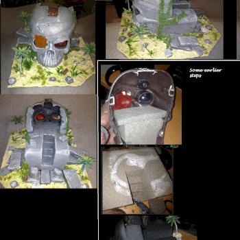 Scratch-built modular fantasy / pirate / island terrain by Byteknight