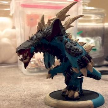 Legion Of Everblight Carnivean first time painter by strawb3rrypanic