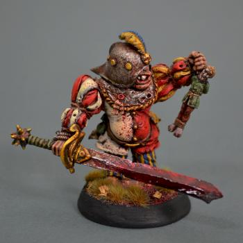 Herr Totmacher Ogre Bodyguard Mordheim painted by pastel de chocolate
