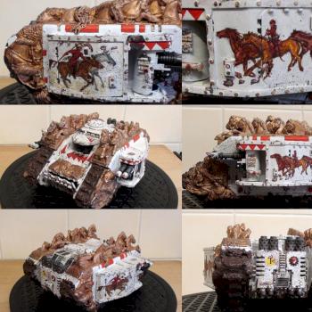 Siege of Terra Era: Primarch Land Raider, The White Jaw of the Khan by phagosith