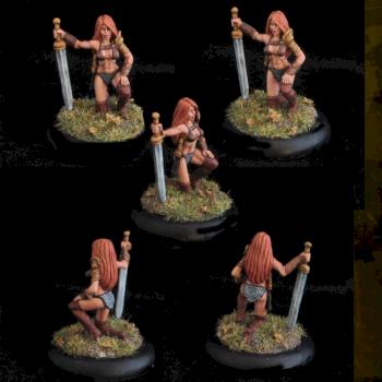 Dena, Female Barbarian by belminiart