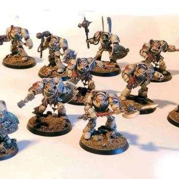 Dark Angels Space Marines, Deathwing Terminator Army with Belial by clive_is_great