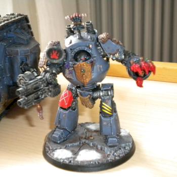 Pre-heresy space wolves contemptor by Elicano