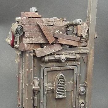 Death Korps Of Krieg Autocannon Team Diorama by Herr Oberst