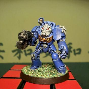 Space Marine (Ultramarine) Terminator by Kalkstein