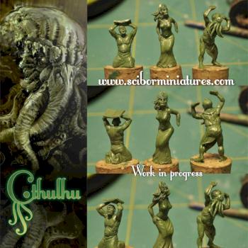 Cthulhu Cultists work in progress by Scibor