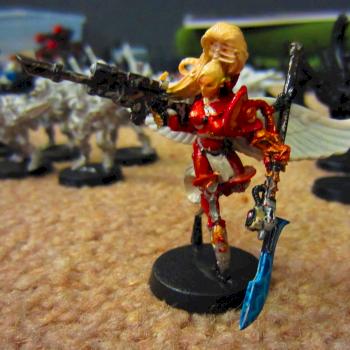 Eldar Autarch with Wings by Ahanal