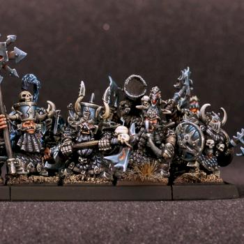 the Dwarves of Fire Canyon Unit with command group by Comitiva Carmina